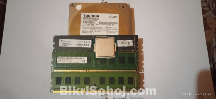 RAM, HDD, Processor